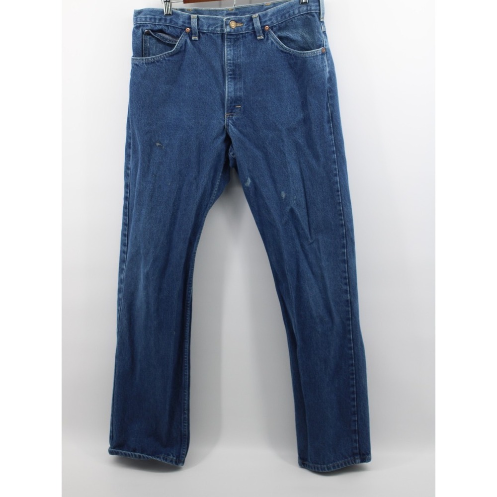 Lee Made In USA Dark Wash Blue Denim Jeans True Vintage 80s‎ 90s 38x34